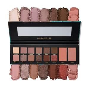 Laura's Essentials Blushing & Blissful 12 Multi-Finish Eyeshadows 1 Highlighter, 1 Blush Full Face Palette
